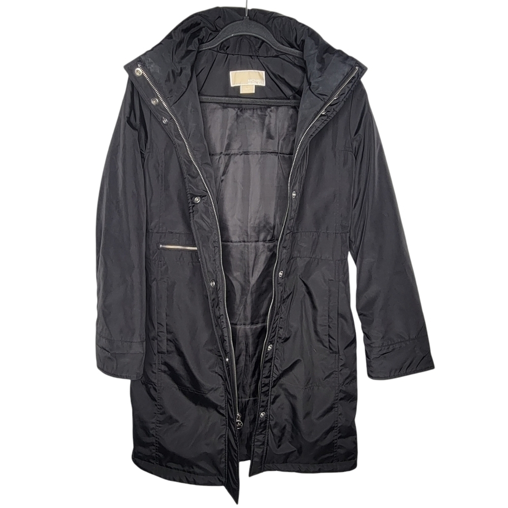MICHAEL Michael Kors Black Parka Size XS - Picture 2 of 5